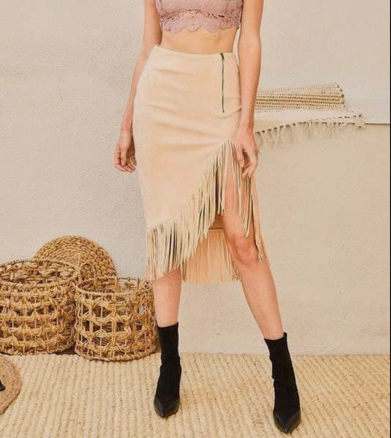 Elsa Fringe Skirt – Cactus Wildflower Boutique - Main Image