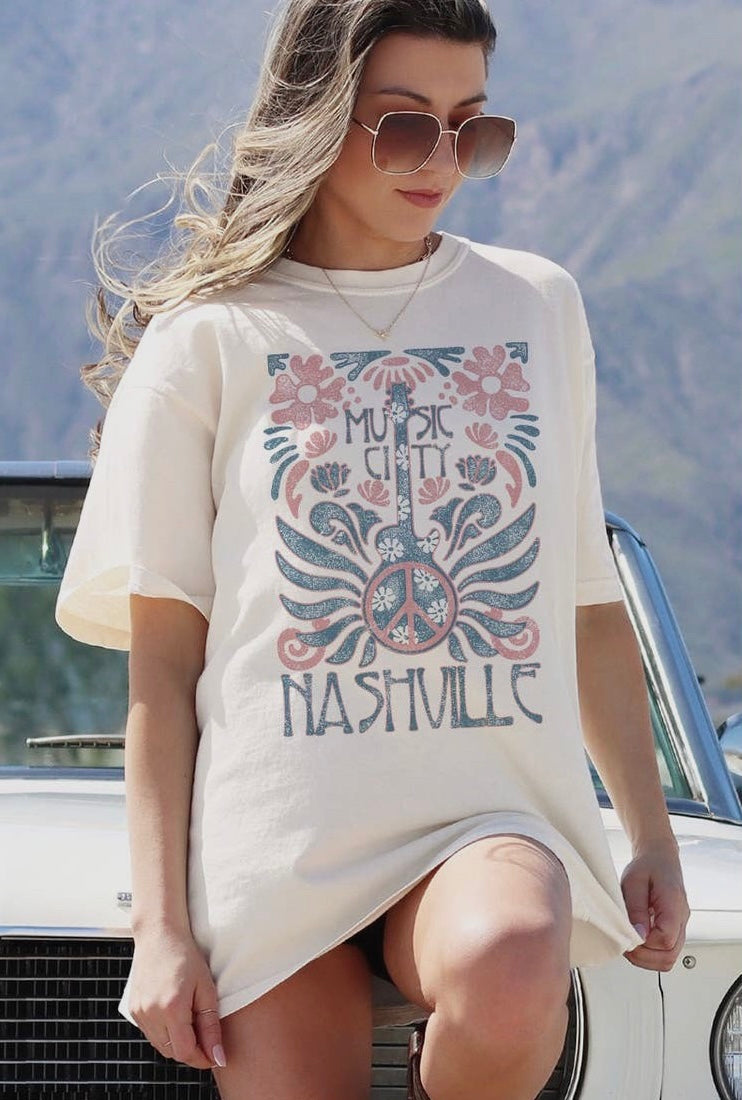 Music City Graphic Tee - White