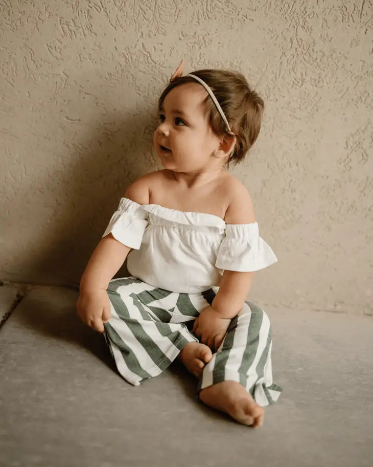 Blakely Boho Bells - Green Stripes