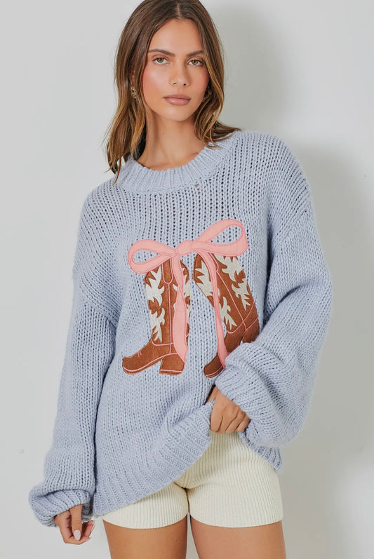 Bows and Boots Knit