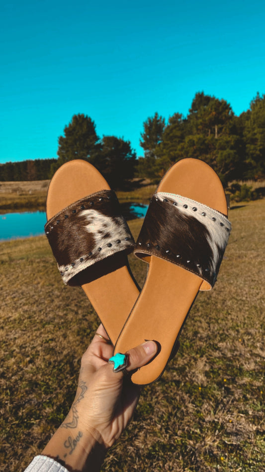 Billy Jean Silver Studded Flats