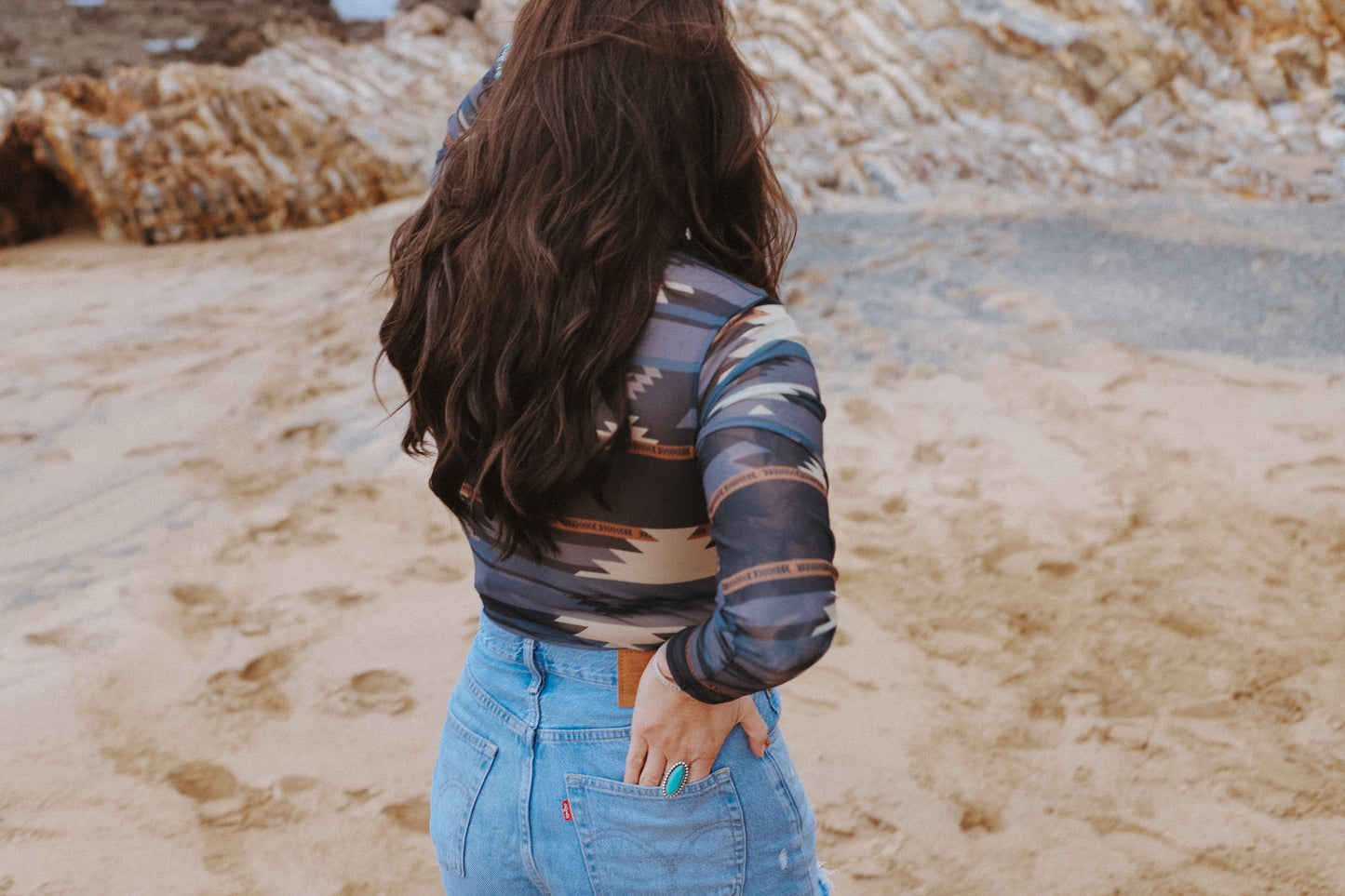 Aztec Mesh Bodysuit